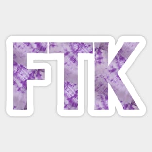 Purple Tie Dye FTK Sticker